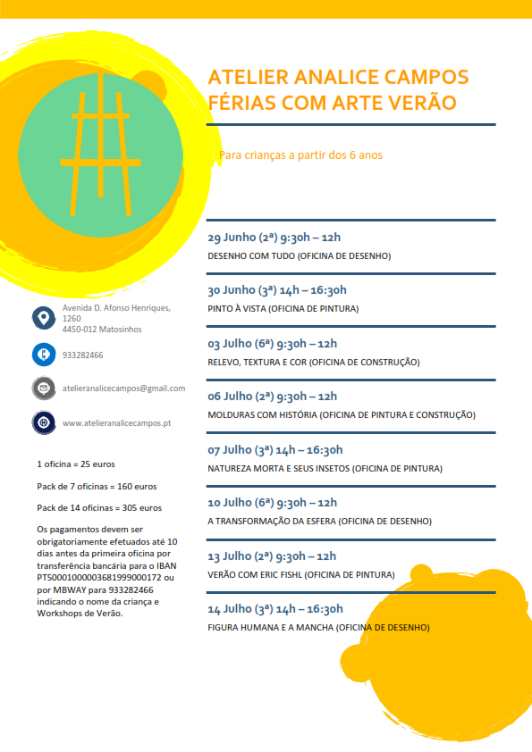 Workshop Férias verão 2026 